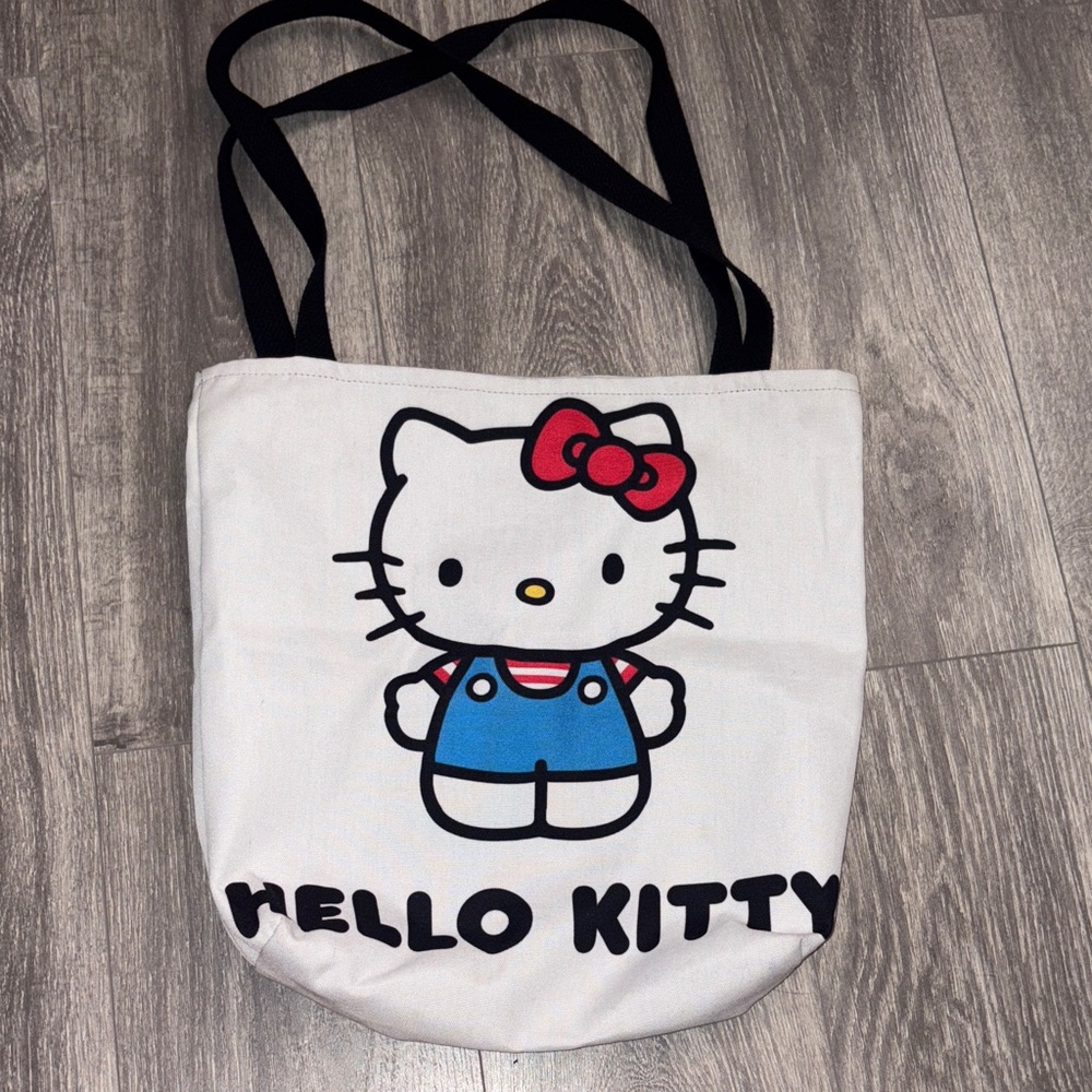 Hello Kitty Tote Bag with Black Straps